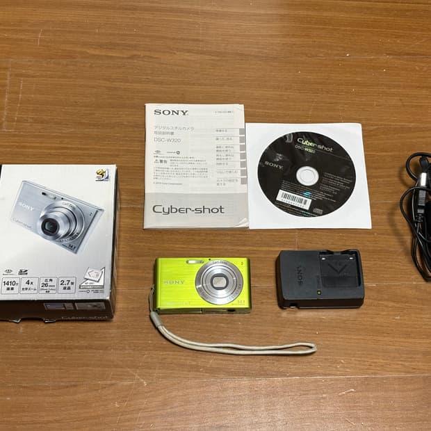 소니 사이버샷 dsc-w320 그린 일본내수용 빈티지 디카 디지털 카메라