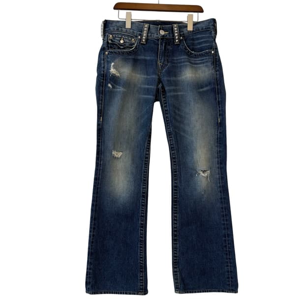 트루릴리전 USA 디스트로이드 부츠컷 팬츠