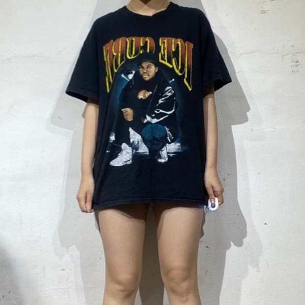 미국 빈티지 아이스 큐브 Ice Cube 올드스쿨 그래픽 티셔츠 L