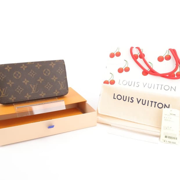 (새상품) 루이비통 25SS 모노그램 지피 월릿 모노그램 캔버스 장지갑