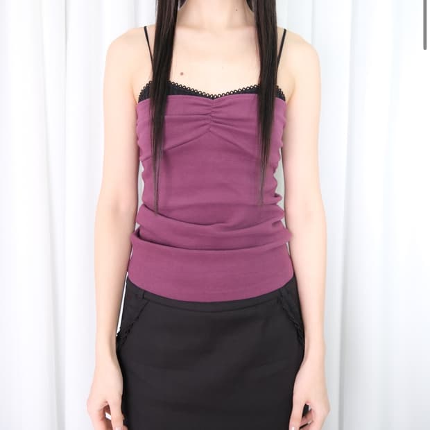 루즈슬립오버 나시 퍼플 