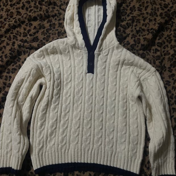 모리girl 니트 후드