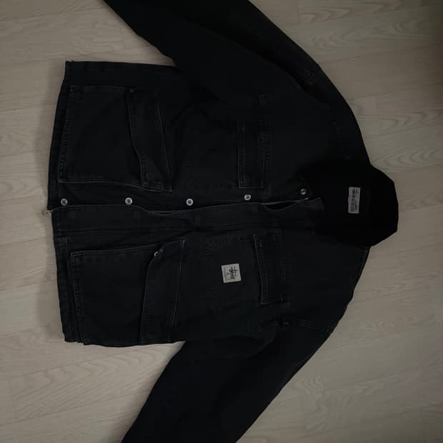 스투시 워시드 캔버스 자켓