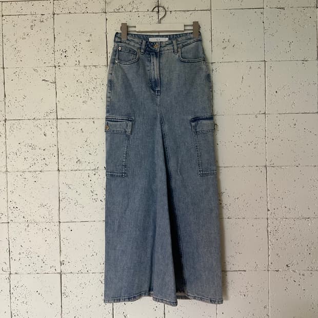 우먼34 IRO 이로 데님 롱 스커트