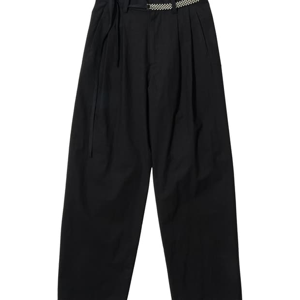 혜인서 hyeinseo 벨트 와이드 팬츠 블랙