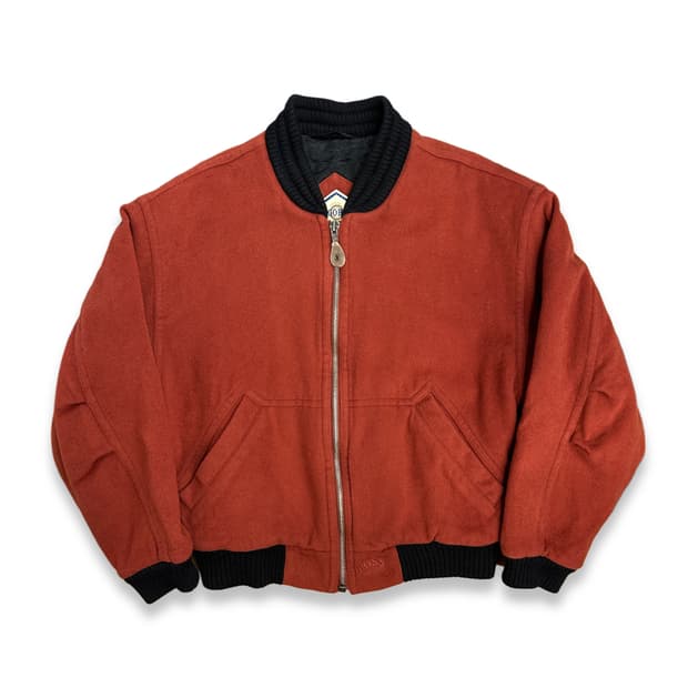 90s 휴고보스 오렌지 캐시미어 봄버 자켓 L