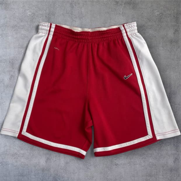 나이키 Nike 알파프로젝트 레드 화이트 배색 메쉬 농구 반바지 XL