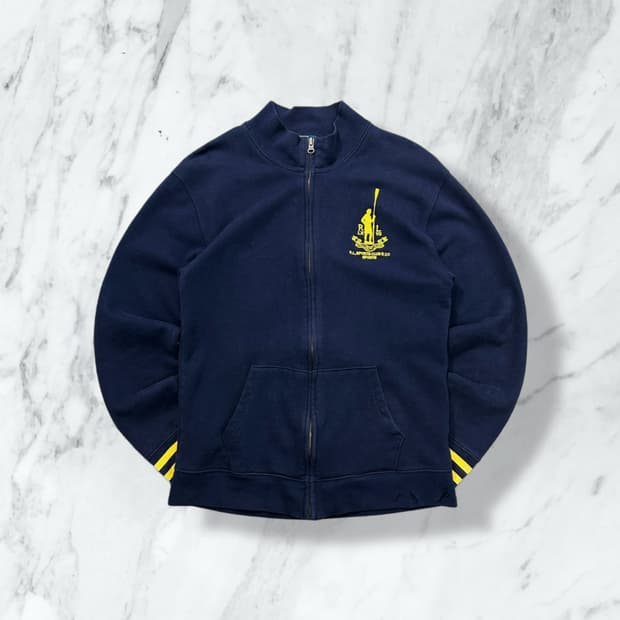 폴로 랄프로렌 옐로우 빅로고 집업 