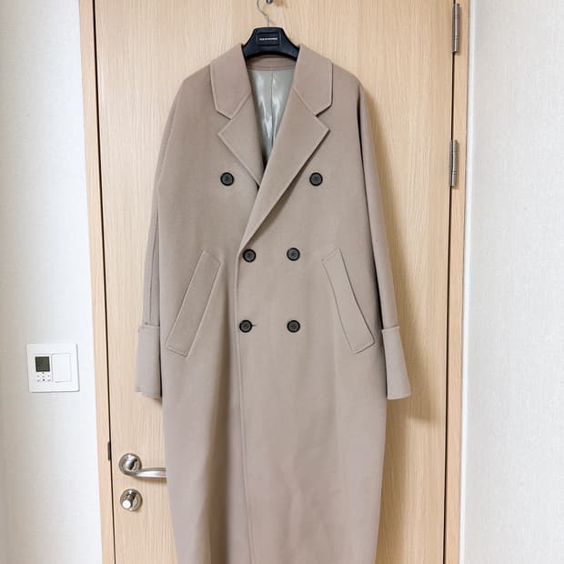 솔리드옴므 / 베이지 턴업 코트 /48(105-110)