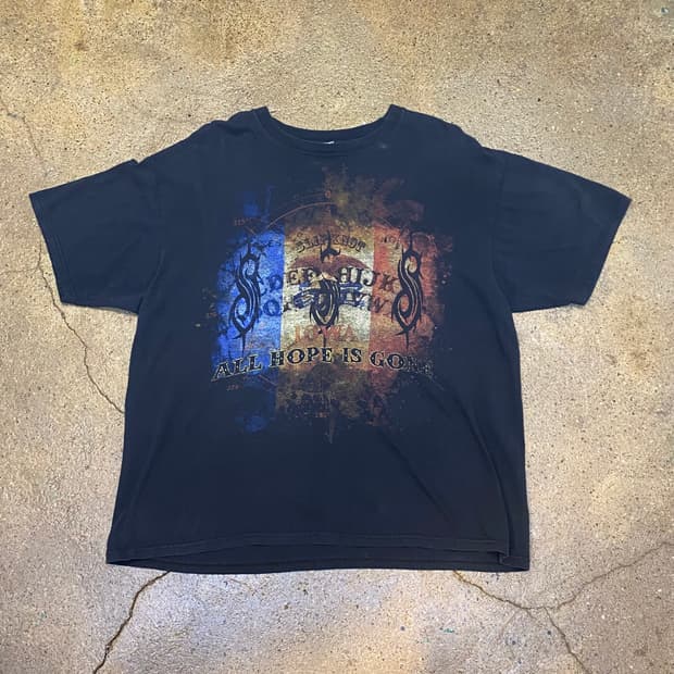 레어) 미국 빈티지 SLIPKNOT 슬립낫 락티셔츠 반팔티