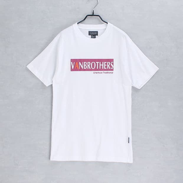 VAN BROTHERS _ crew neck print tee