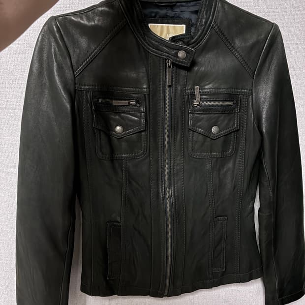 마이클 코어 빈티지 가죽 자켓