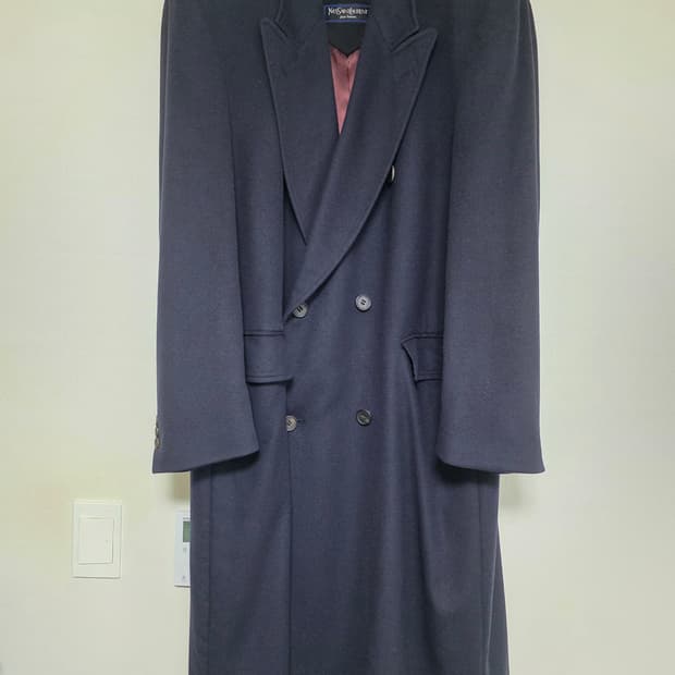 입생로랑 캐시미어 울 코트 XL