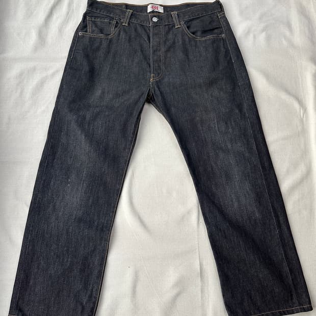 리바이스 501 진청 데님팬츠 36 made in Mexico 