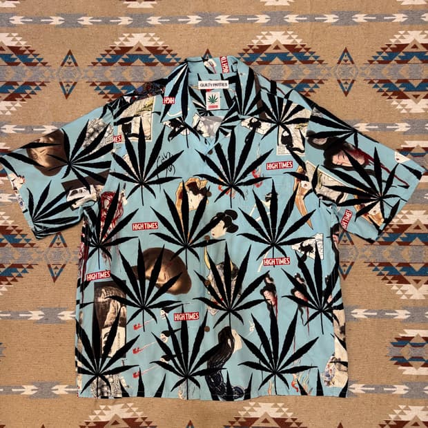 [XL] 와코마리아 HIGH TIMES 하와이안 셔츠 Type-2
