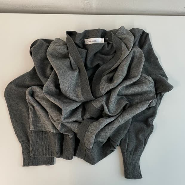 Calvin klein 린넨 코튼 믹스드 가디건