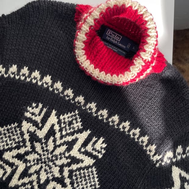 폴로 랄프로렌 노르딕 터틀 넥 니트