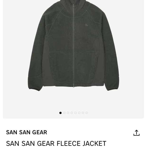 산산기어 플라스자켓 카키 