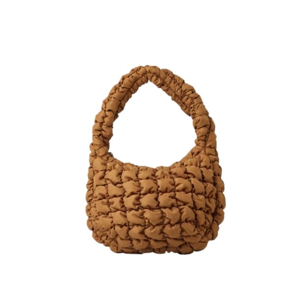 코스 퀼티드 미니백 브라운