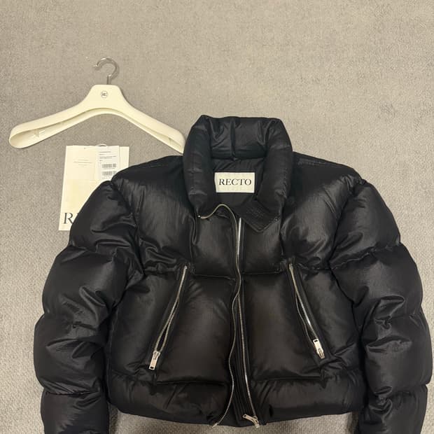 렉토 샤이닝 패딩 m