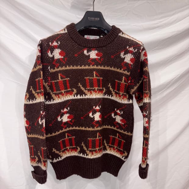 빈티지 바이킹 니트