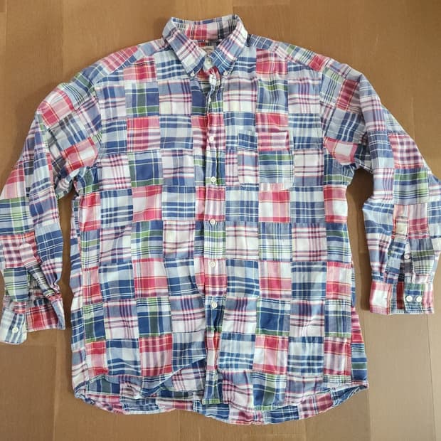 브룩스브라더스 패치워크 셔츠(L)