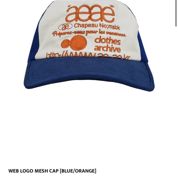 aeae - WEB LOGO MESH CAP