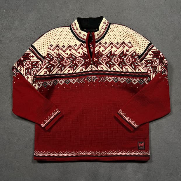 DALE OF NORWAY 데일 오브 노르웨이 노르딕 하프집업 니트