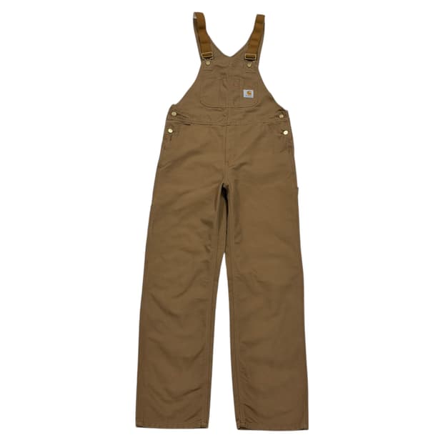 칼하트 빈티지 오버롤 BIB 멜빵바지 브라운 32X32