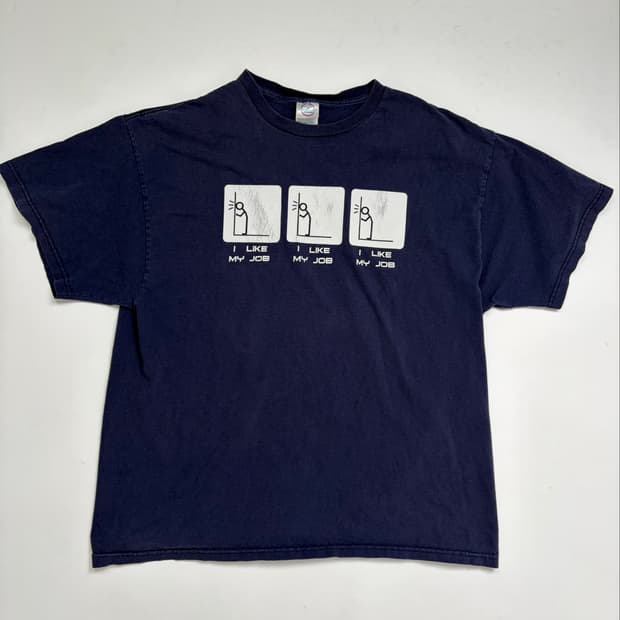 00s I Like My Job Tee (navy)