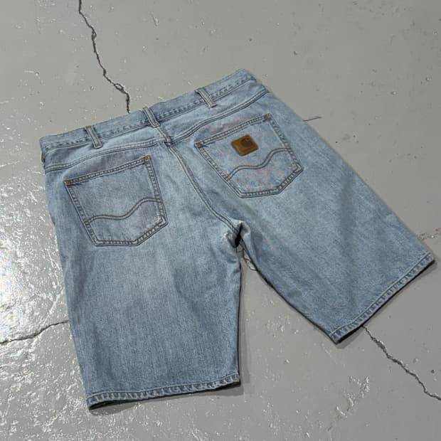 칼하트(Carhartt) 연청 웨스턴 데님 팬츠 반바지