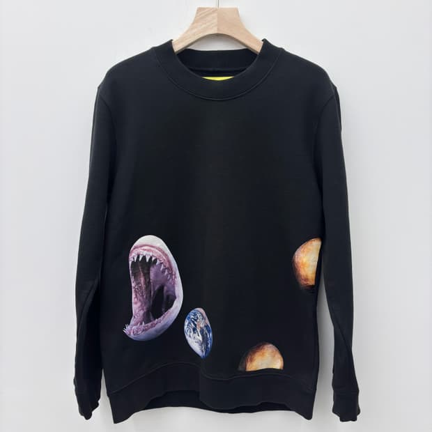 X STERLING RUBY  PATCHES COTTON CREWNECK