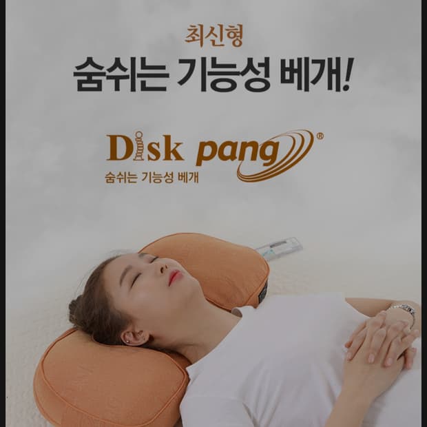(거의새상품)현대메디칼 디스크팡 기능성 숯 경추 숙면베개