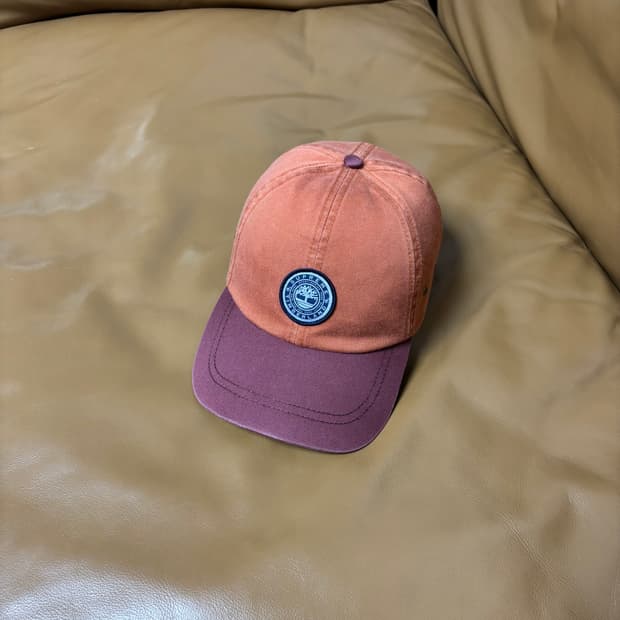 Supreme 슈프림x팀버랜드 워시드 오렌지 6패널 볼캡 모자