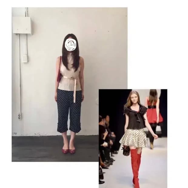 빈티지 도트 7부 팬츠 코디셋세트 지구네 카모메산장 차일드 미라이클립