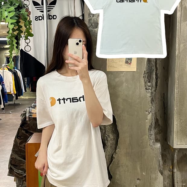 칼하트 반팔티 화이트 L #csz720