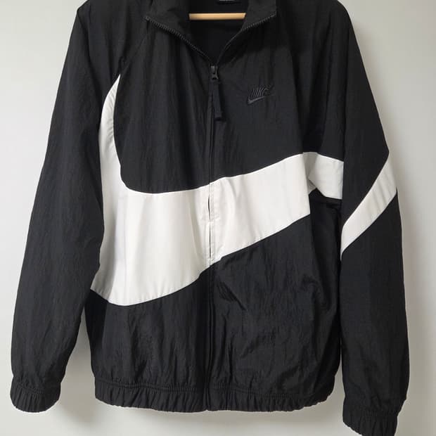 나이키 NSW 빅 스우시 우븐 자켓 블랙