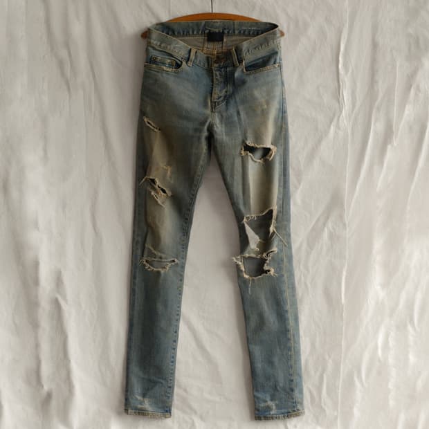 2015 Saint Lautent Distressed Denim