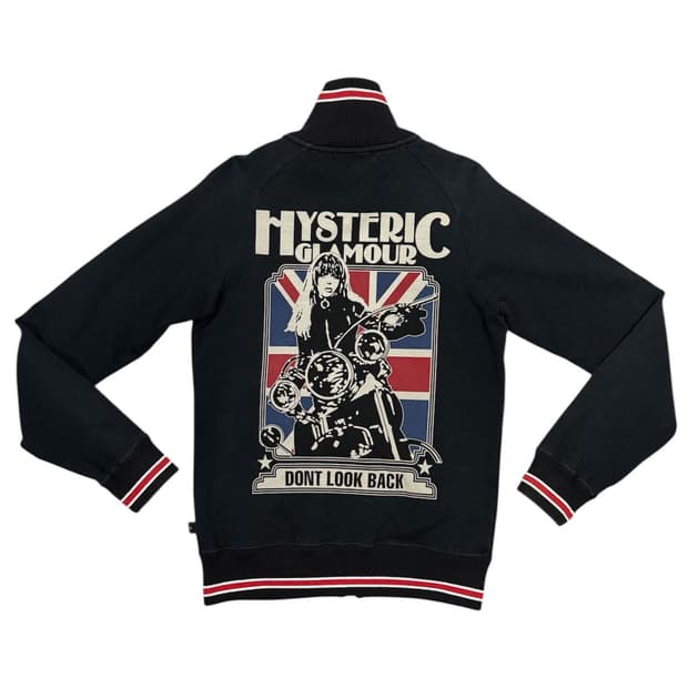 히스테릭 글래머 아카이브 바이커걸 해골 그래픽 집업 져지 자켓