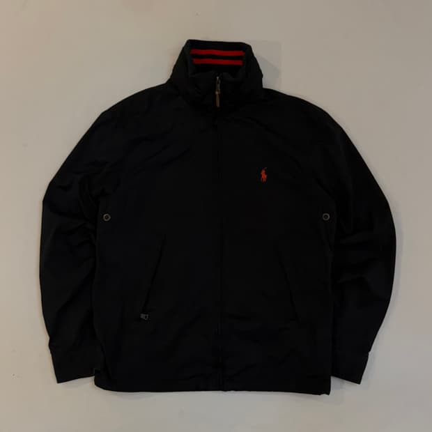 폴로 랄프로렌 폴리쉘 페리 스윙탑 봄버자켓 블랙