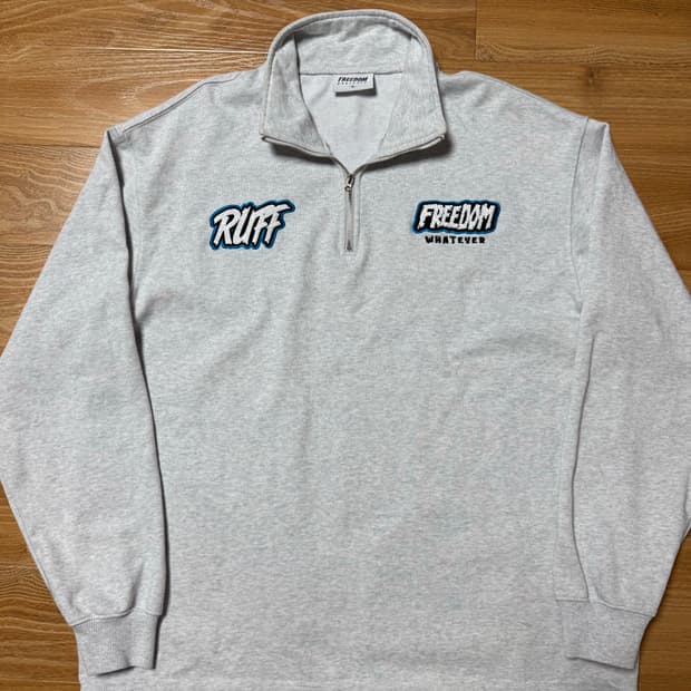 [XL]프리덤 러프디젤 하프집업 스웨트 셔츠