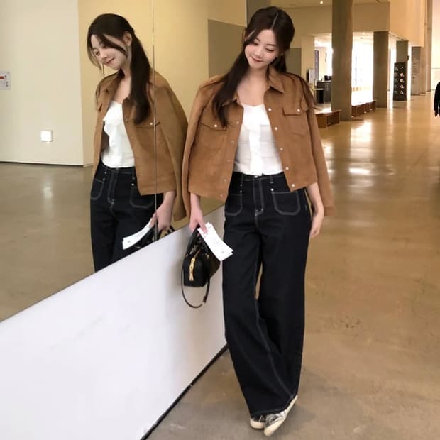 제니오 스웨이드 자켓