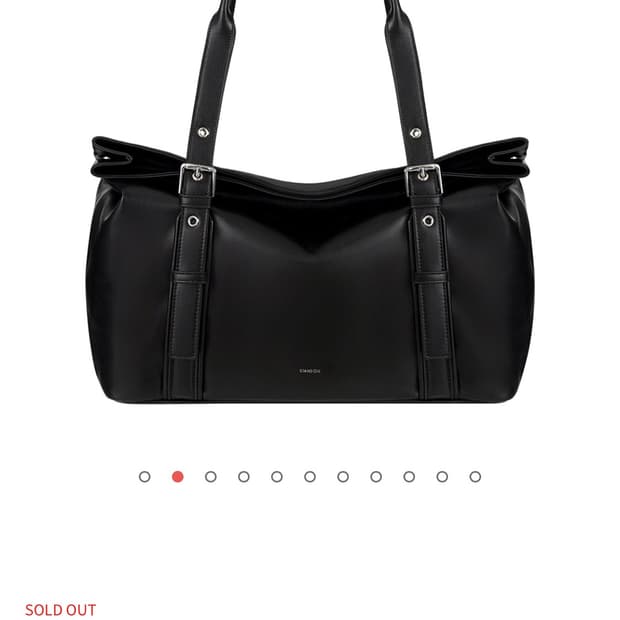 STAND OIL 벨로우백 블랙 토트백 스탠드오일