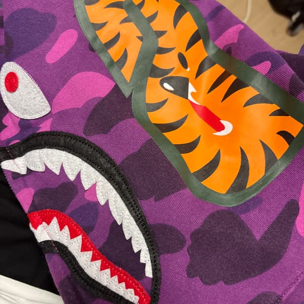 베이프 후드집업 카모