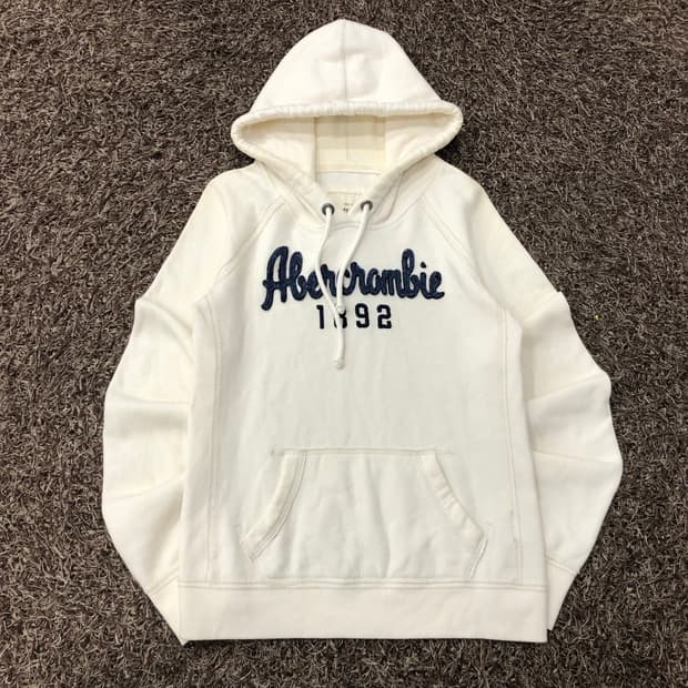 아베크롬비 화이트 후드티