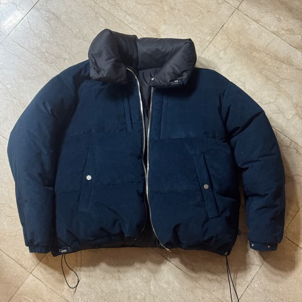 리버클래시 코듀로이 리버시블 패딩 XL