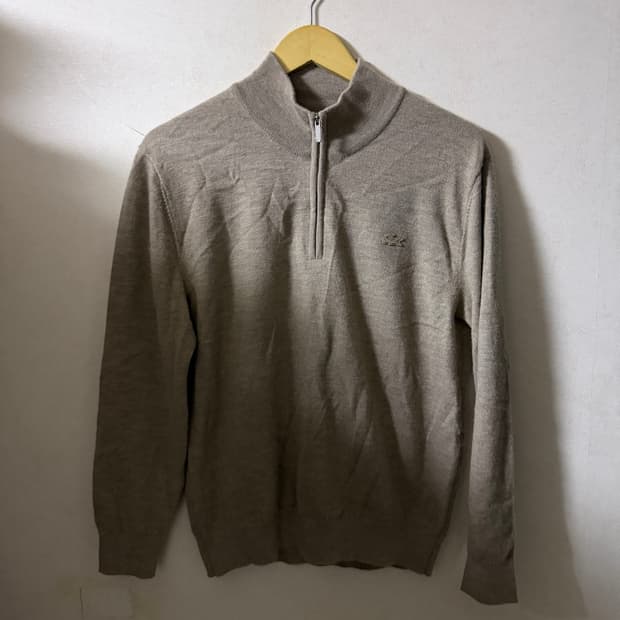 라코스테 남성 하프넥 모 로고 니트 4 (95정도)