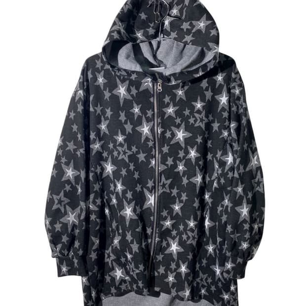 scolar 스타 패턴 후드 집업