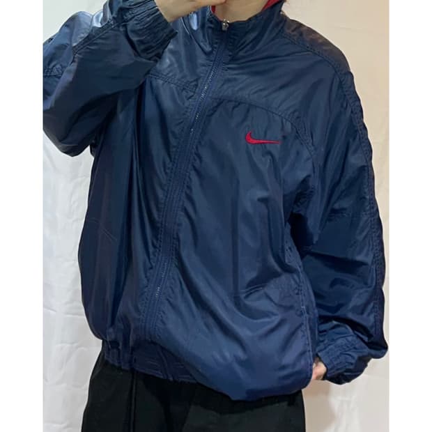 나이키 올드스쿨 네이비 바람막이
