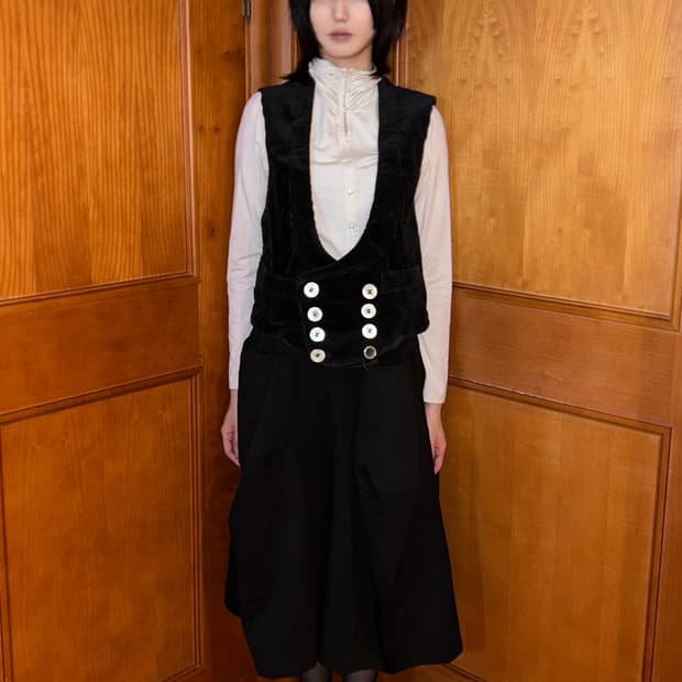 Button Corduroy Vest